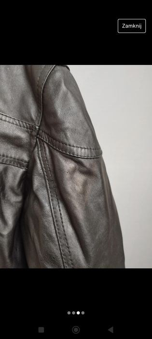 Kurtka wiosenna damska ze skóry