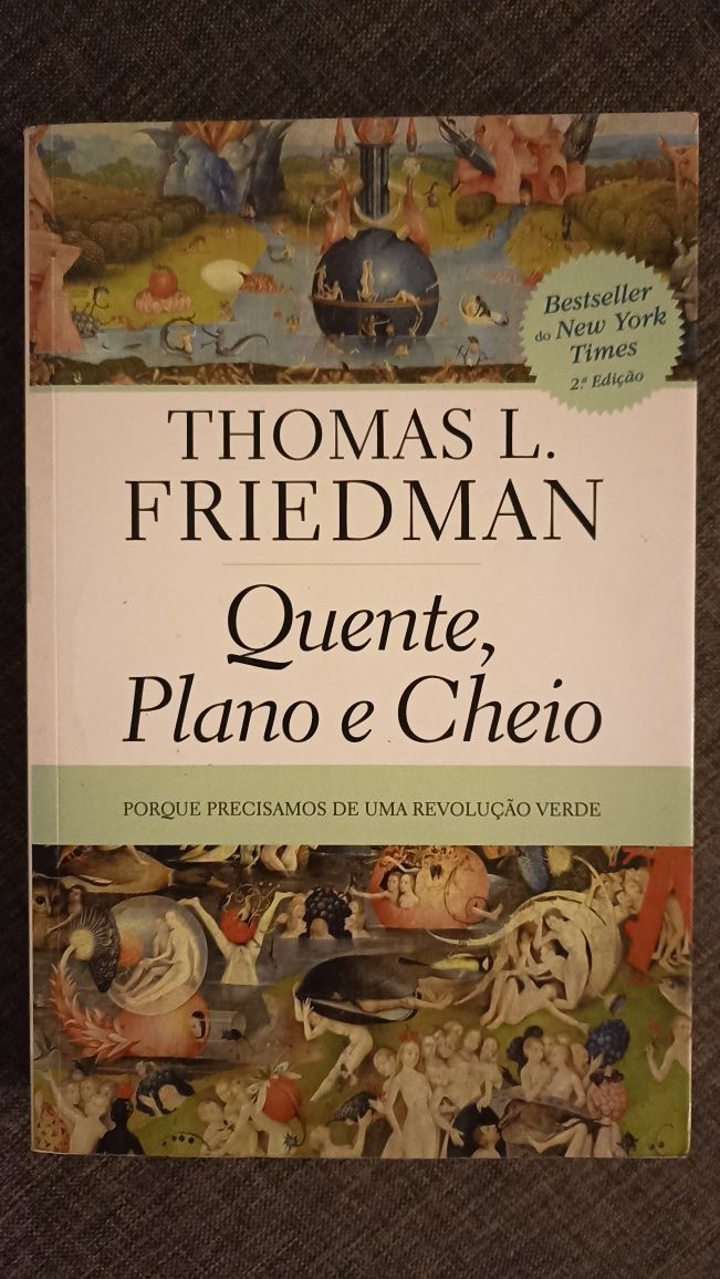 Livro "Quente, plano e cheio", de Thomas L. Friedman como novo