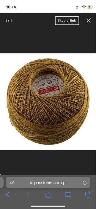 Kordonek Muza 20 col. 357