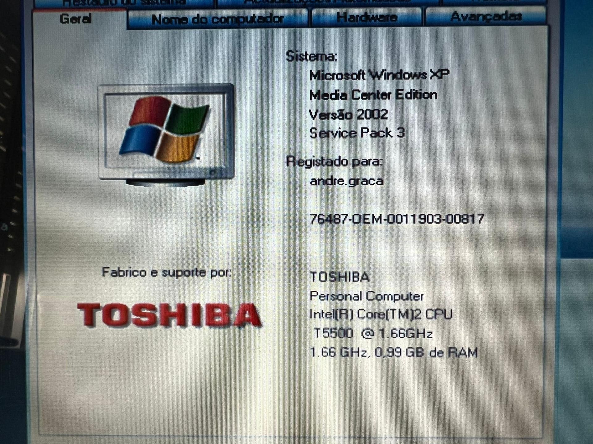 Portátil PC Toshiba Satellite