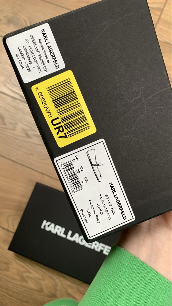 Pudełko po butach Karl Lagerfeld czarne