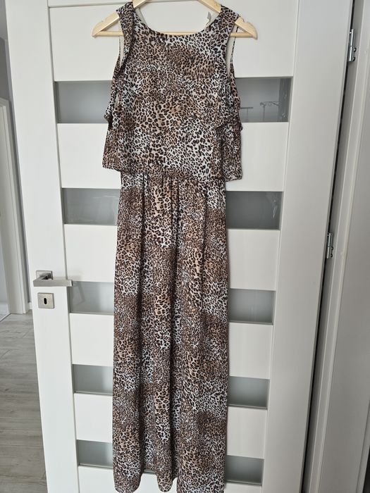 Sukienka maxi panterka