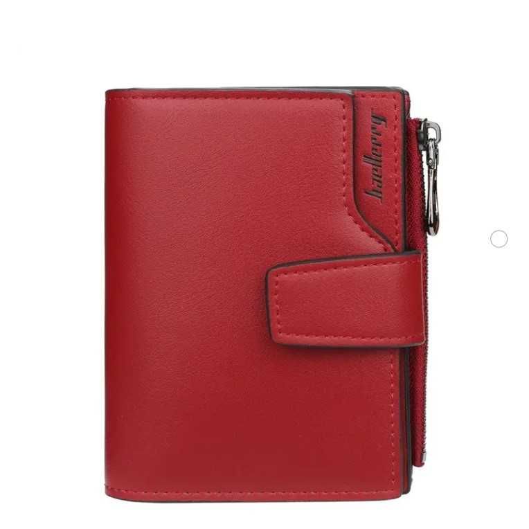 Жіночий гаманець-портмоне Baellerry з еко-шкіри. Темно червоний