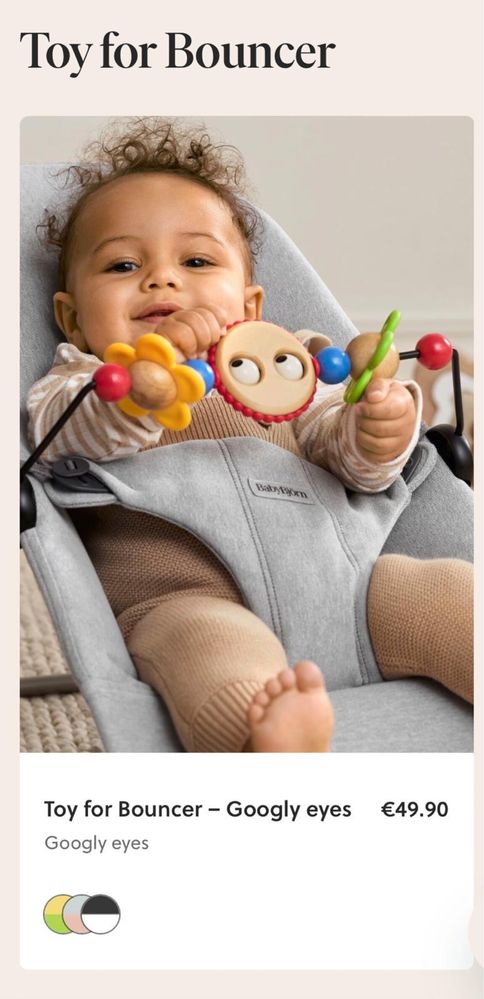 Esperguiçadeira de bébé da BabyBjorn