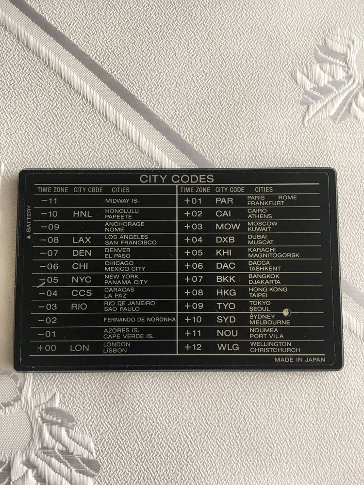 Casio World Time CC-130U, Casio Vintage, retro