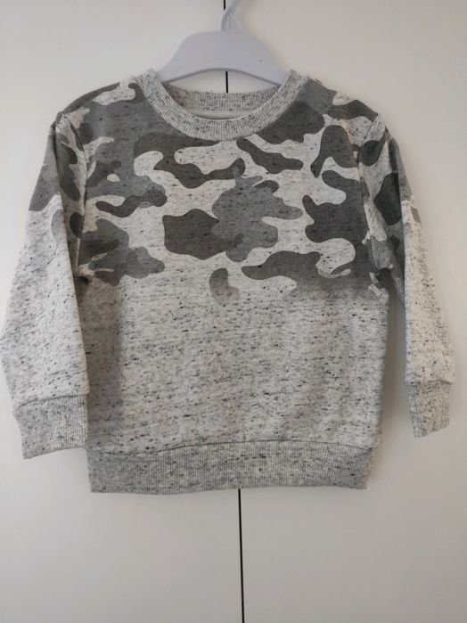 98cm, bluza szara moro, chłopięca bluza