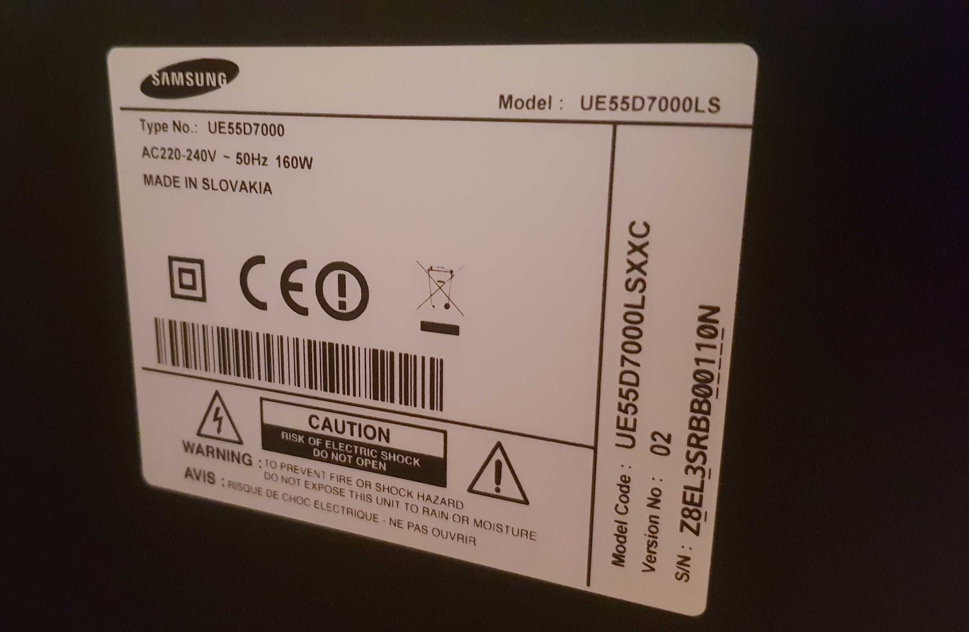 TV SAMSUNG 55 -smart tv 3D