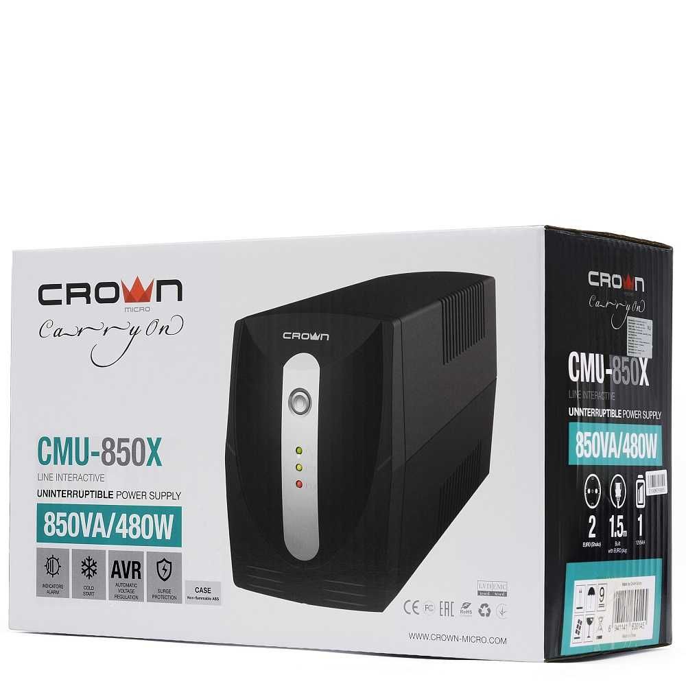 Источник бесперебойного питания ДБЖ ИБП бесперебойник UPC Crown 850X