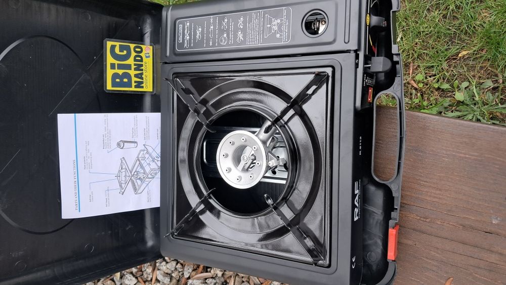 Fogão de Campismo a Gás Portátil, para cartuxo ou  botija com mala