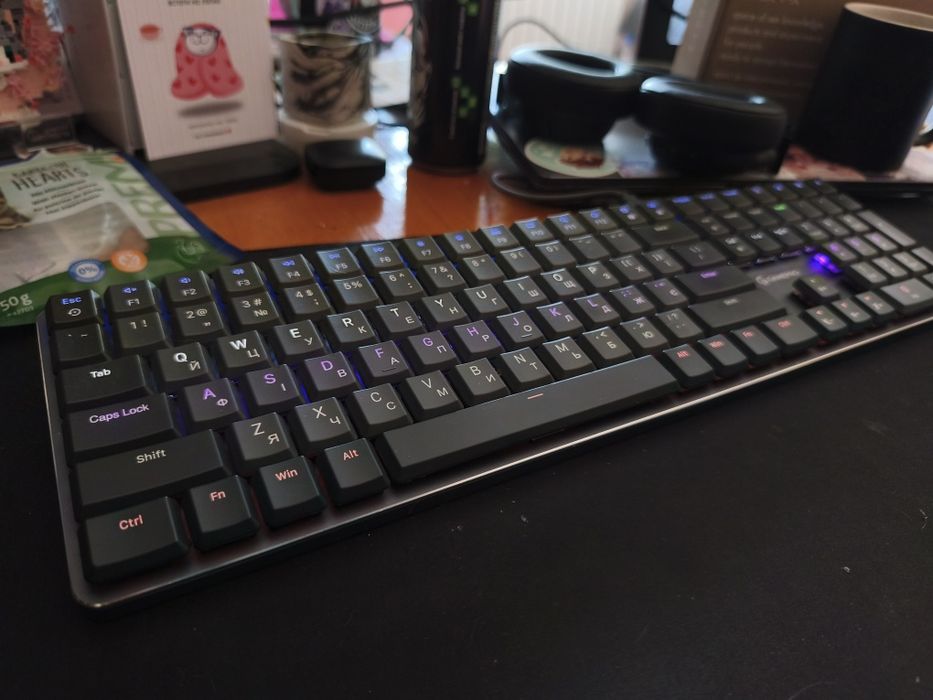 Клавіатура механічна дротова GamePro MK145R Red Swich Low Profile 100%