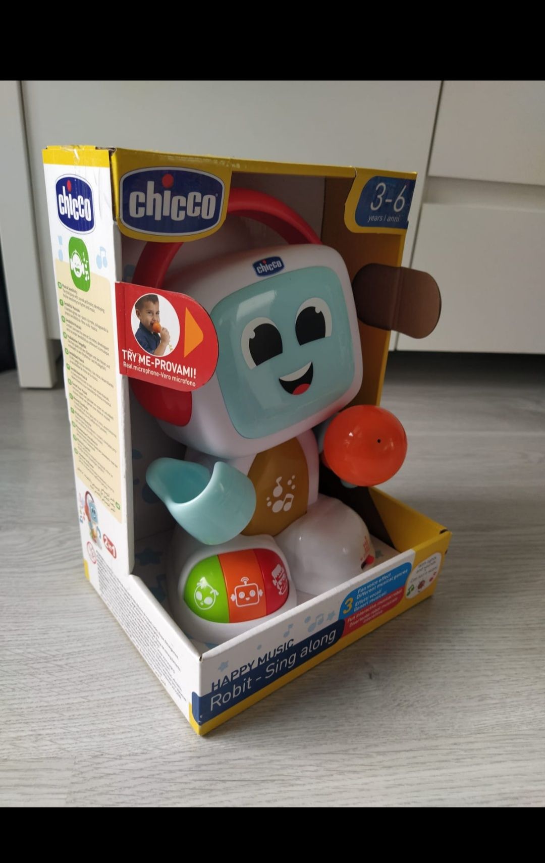 Robit Sing Along Chicco Happy Music śpiewający robot Interaktywny