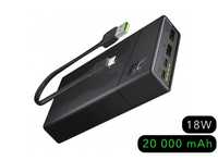 Павербанк Green Cell PowerPlay20 20000mAh (USB-C, PD 18W, QC 3.0)