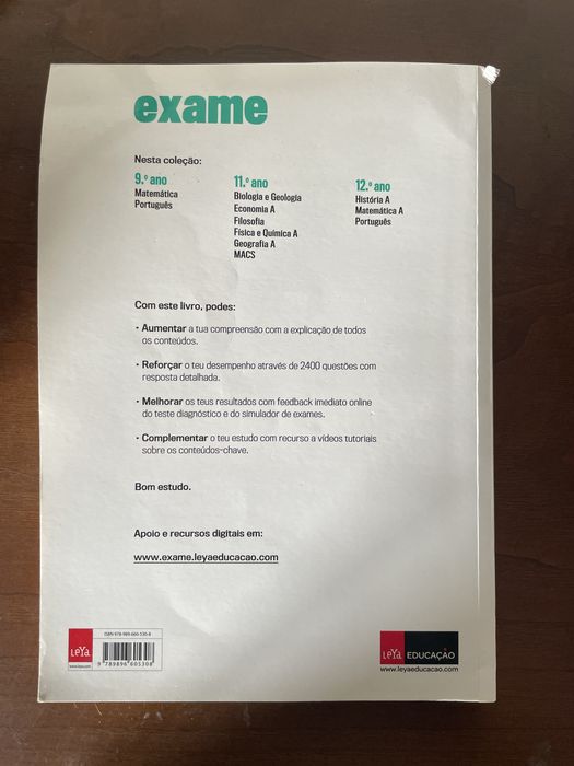 Livro Exame Matemática A 12º ano LEYA