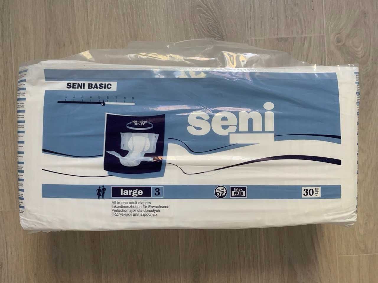 Підгузки для дорослих фірми Seni Basic Large 3 (30 шт.)