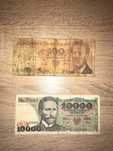 Banknoty Kolekcjonerskie 10000 zł 1988 seria CP 100 zł 1988 seria RP