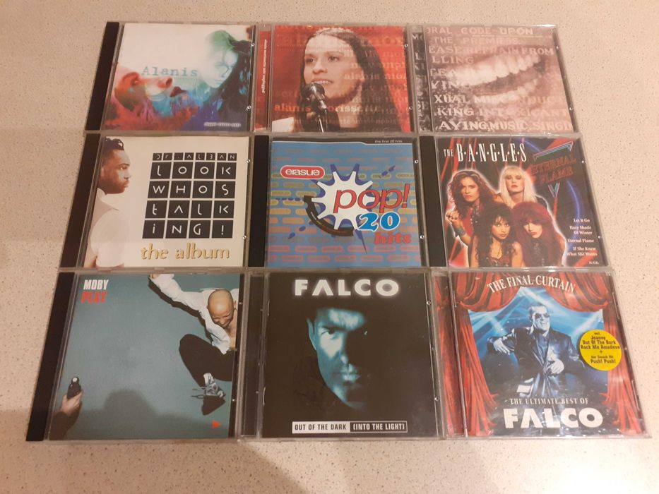 płyty cd - dr alban, moby, falco, erasure, alanis morissette