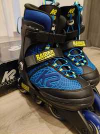 Rolki K2 regulowane 35-40 jak nowe