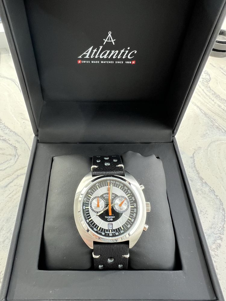 Швейцарские часы хронограф ATLANTIC TIMEROY CHRONO новые гарант. 2года