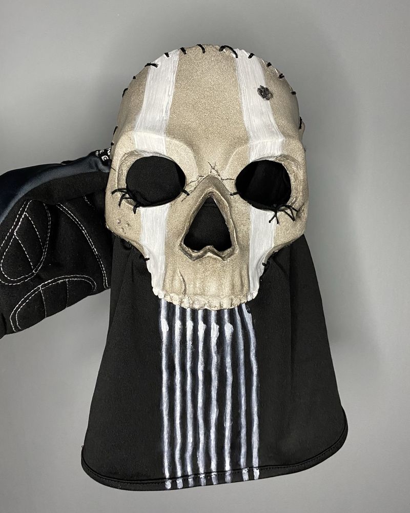 Ghost Call Of Duty maska cosplay COD "asg" HANDmade OPIS