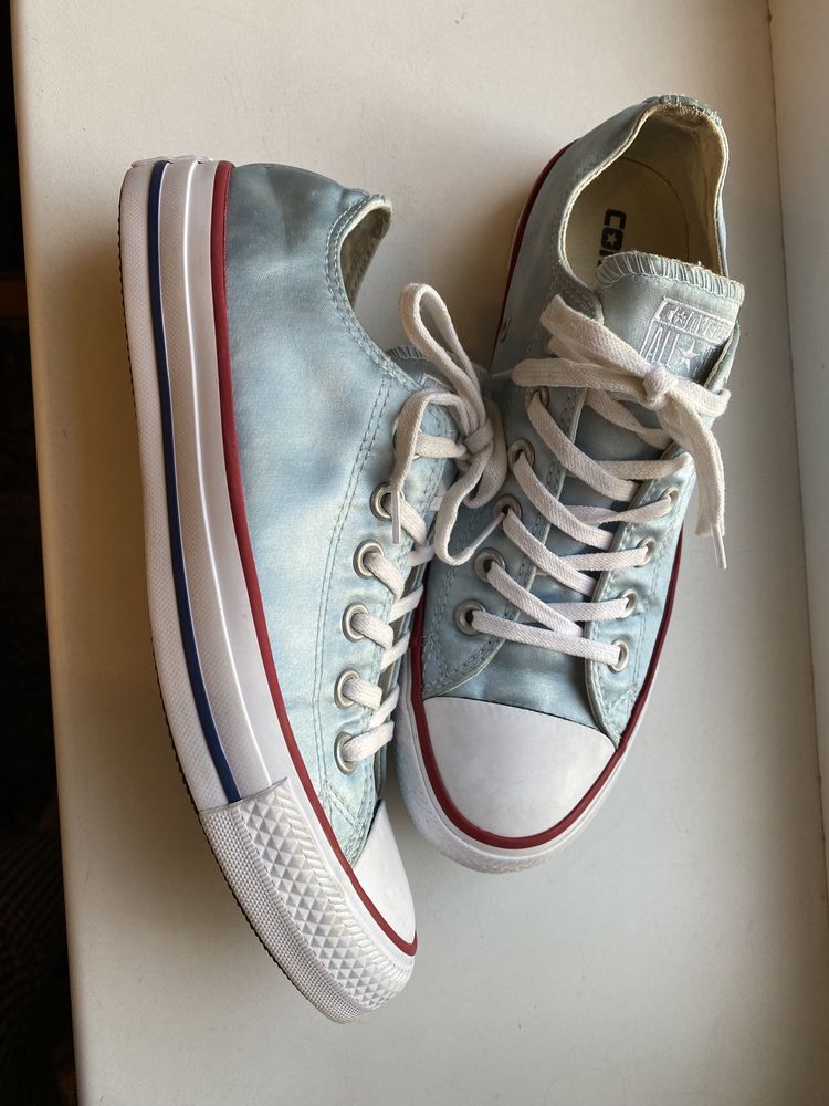 Кеди converse all star блакитні 37,5розмір