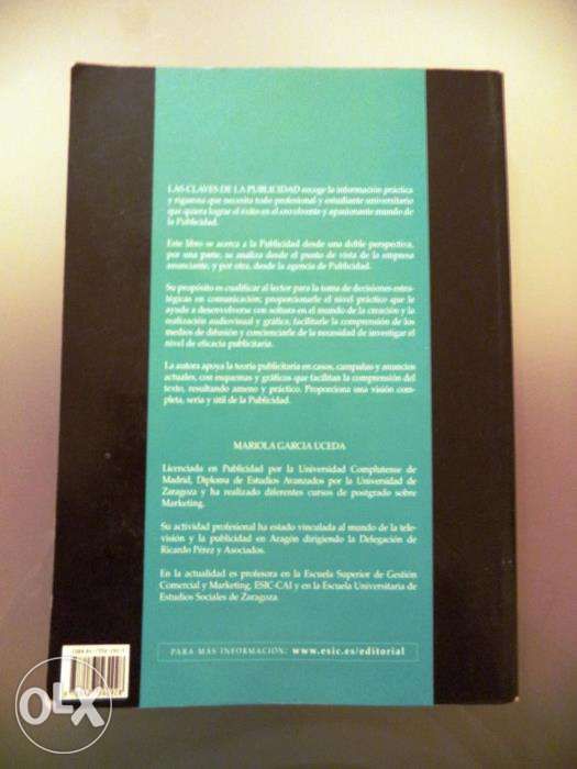 Vendo livro "Las Claves de la Publicidad" - Garcia Uceda