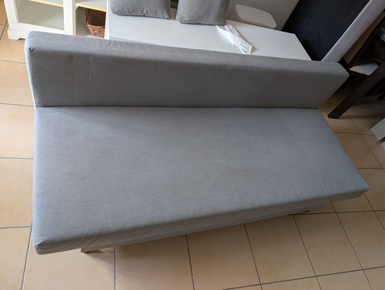 Sofá-cama 3 lugares, Knisa bege acinzentado [Excelente estado]