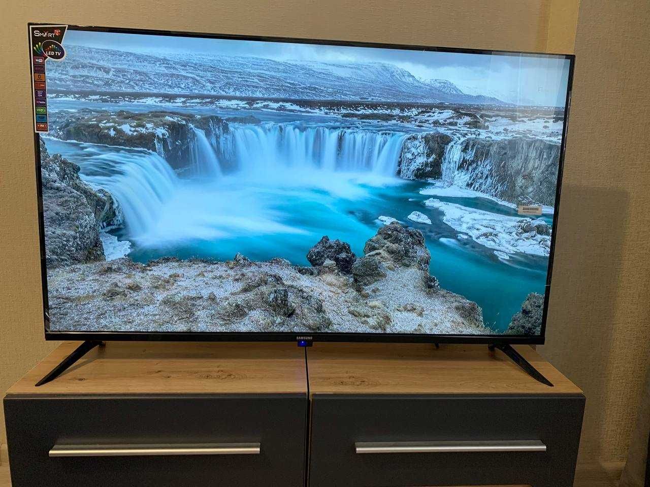 Телевізор Самсунг45 4K Smart TV Андроід 13.0 кронштейн на с