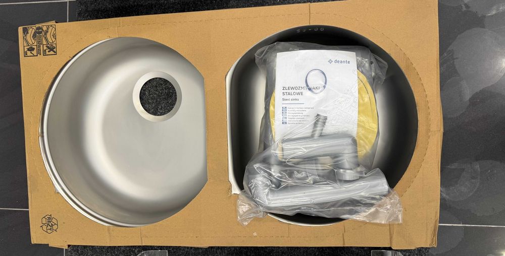 Zlewozmywak stalowy dwukomorowy Deante- SUPER OKAZJA!