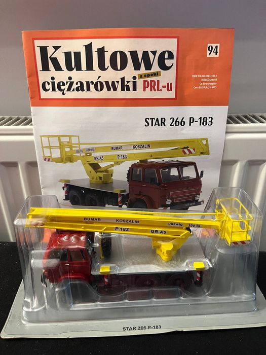 Kultowe ciężarówki PRL Star 266 P-183 dźwig 1:43 DeAgostini