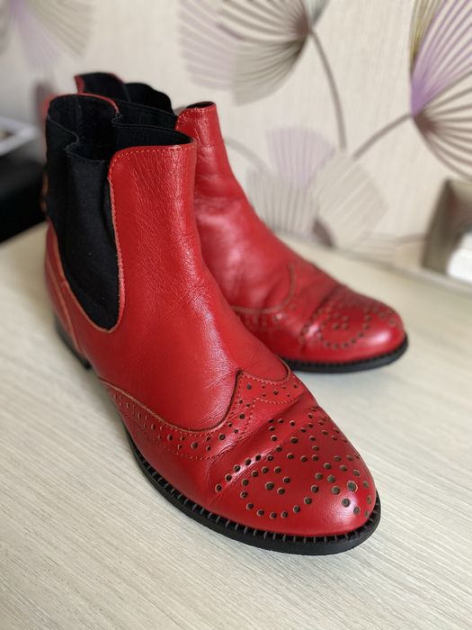 Шкіряні челсі із натуральної шкіри