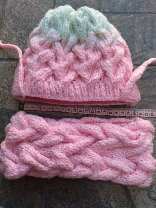 Набір шапка снуд 6-12м