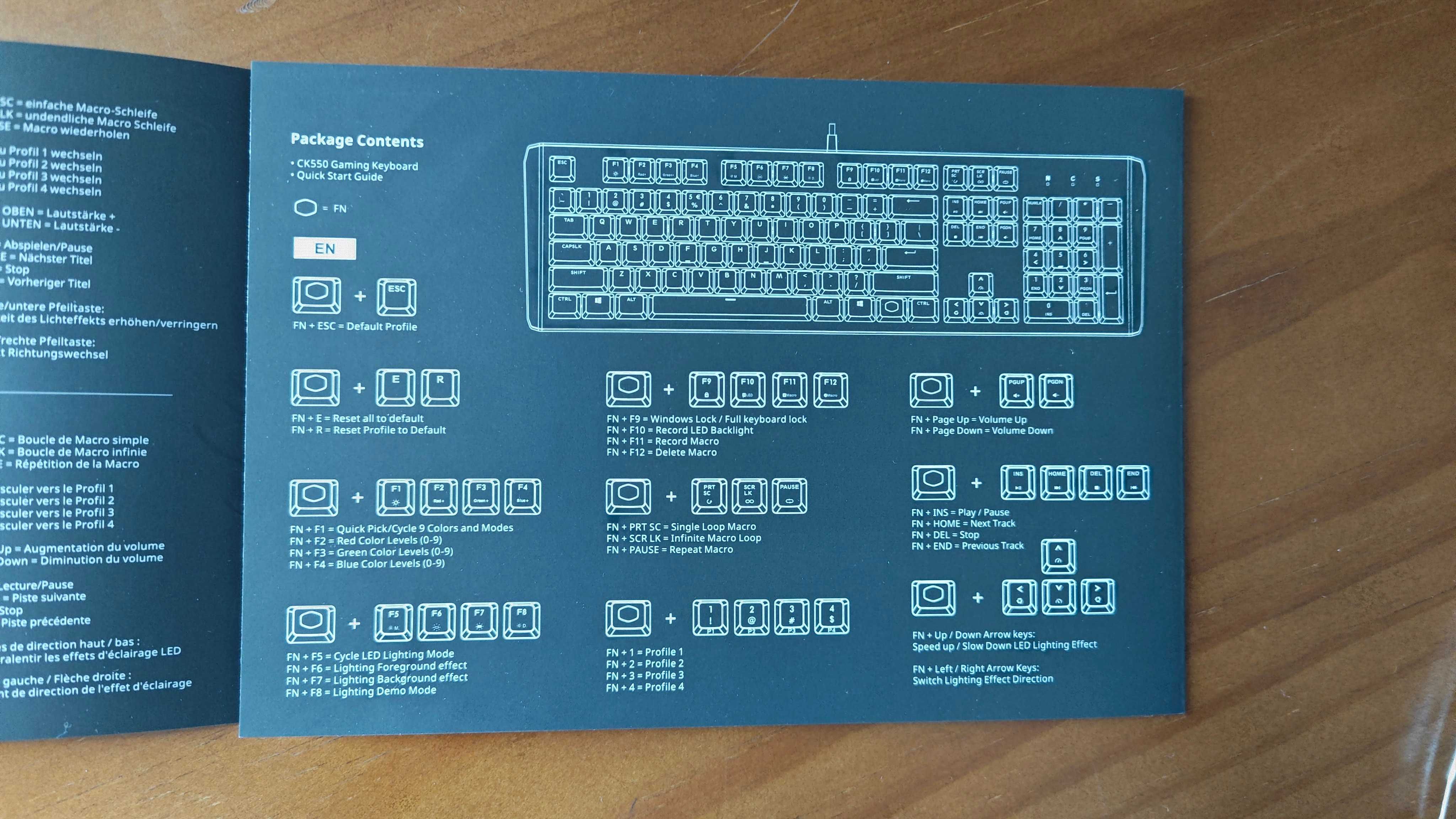 Teclado Mecânico Cooler Master CK550 Gateron Red