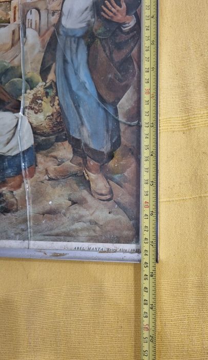 Quadro Antigo parede medidas nas fotos