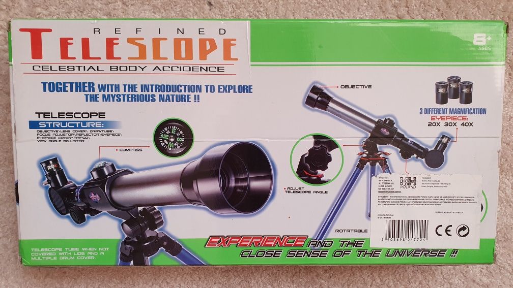 Zestaw teleskop do zabawy dla dzieci