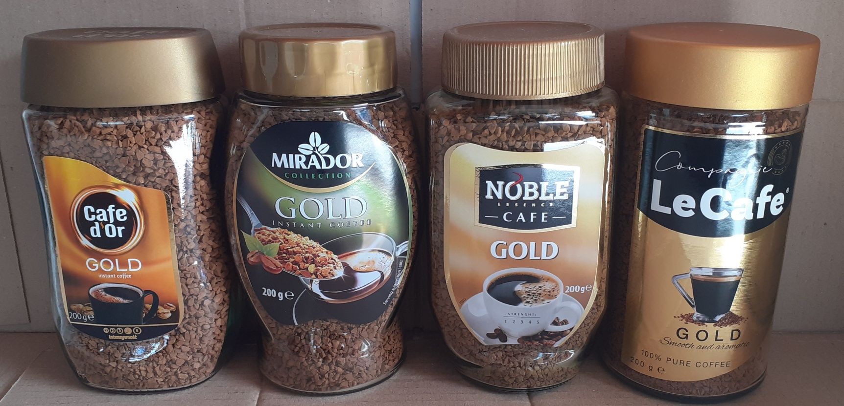 Кофе растворимый Noble Gold,Cofe Dor,Mirador,Le Cafe 200 грм, Польша