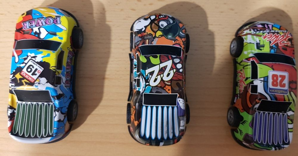 Набір металевих машинок з інерційним механізмом 12 шт.