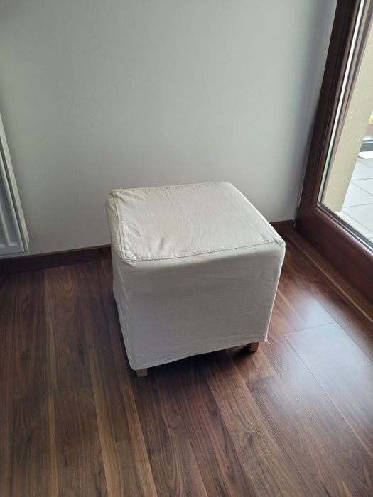 Puf, pufa IKEA, stan bardzo dobry, kolor beżowy