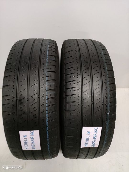2 pneus semi novos 235/65/16c michelin agilis ( oferta dos portes)
