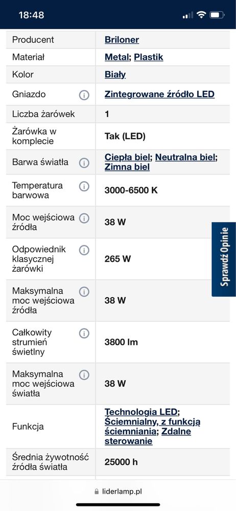 LED Plafon ściemnialny FRAMELESS LED+ pilot zdalnego sterowania