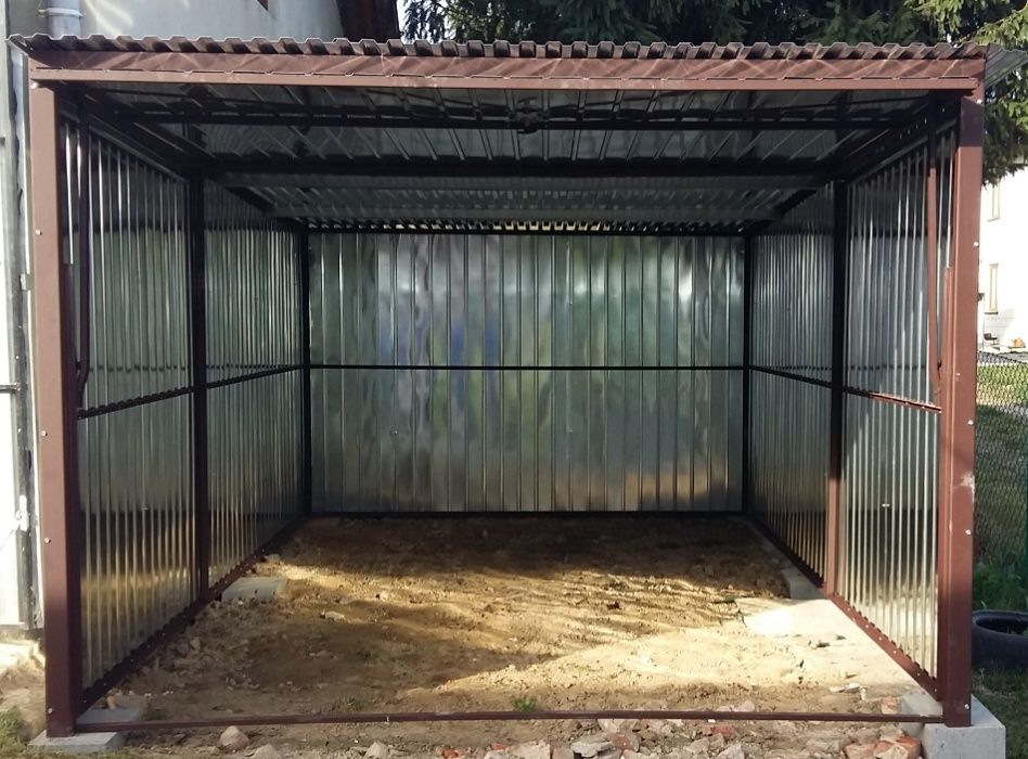 Garaż blaszany 3x5 z bramą uchylną! Blaszak Garaże 4x6 4x5 7x6 6x5 9x5