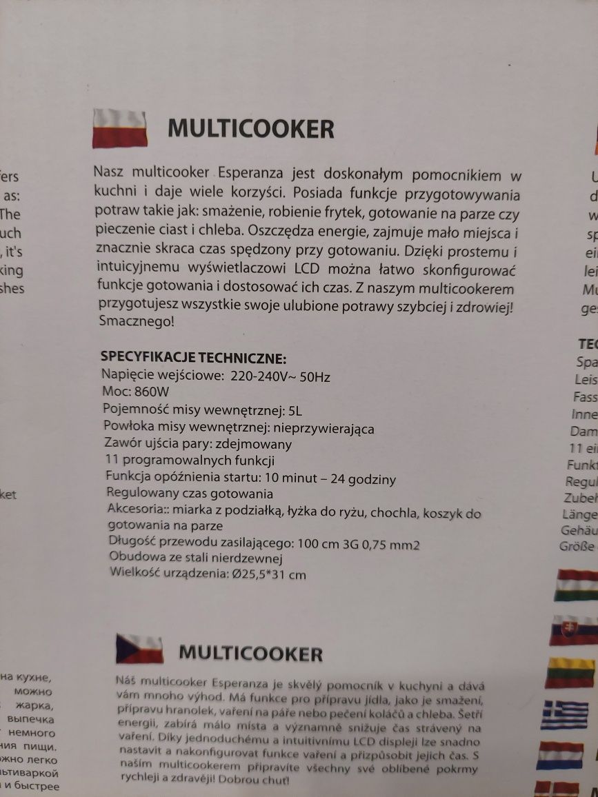 Multicooker Robot wielofunkcyjny