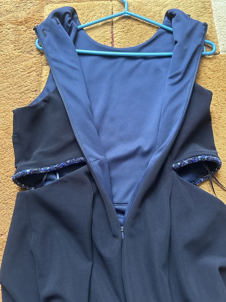 Topshop sukienka z wycięciami po bokach ozdobne kamyki rozm.44 XXL