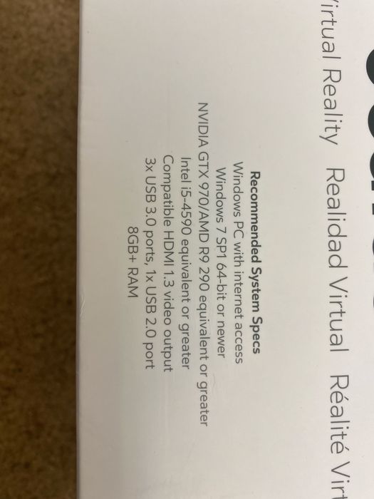 Oculus rift com cabo