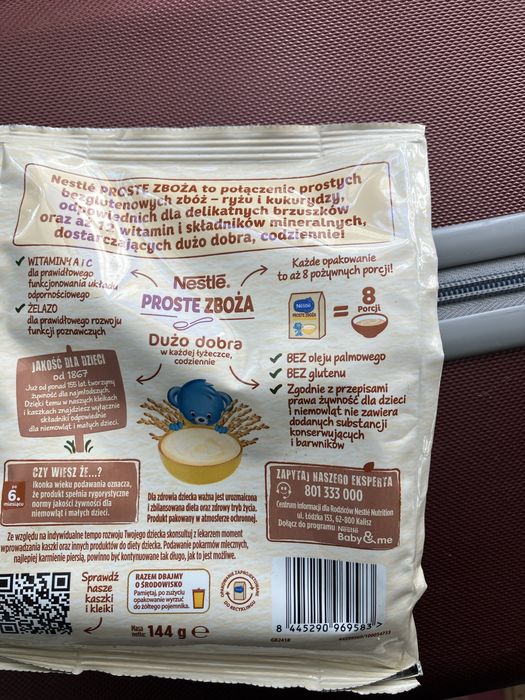 Nestle proste zboza kaszka