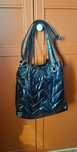 NOWA!!! Torba, czarna, pikowana, błyszcząca, Fashion Bags