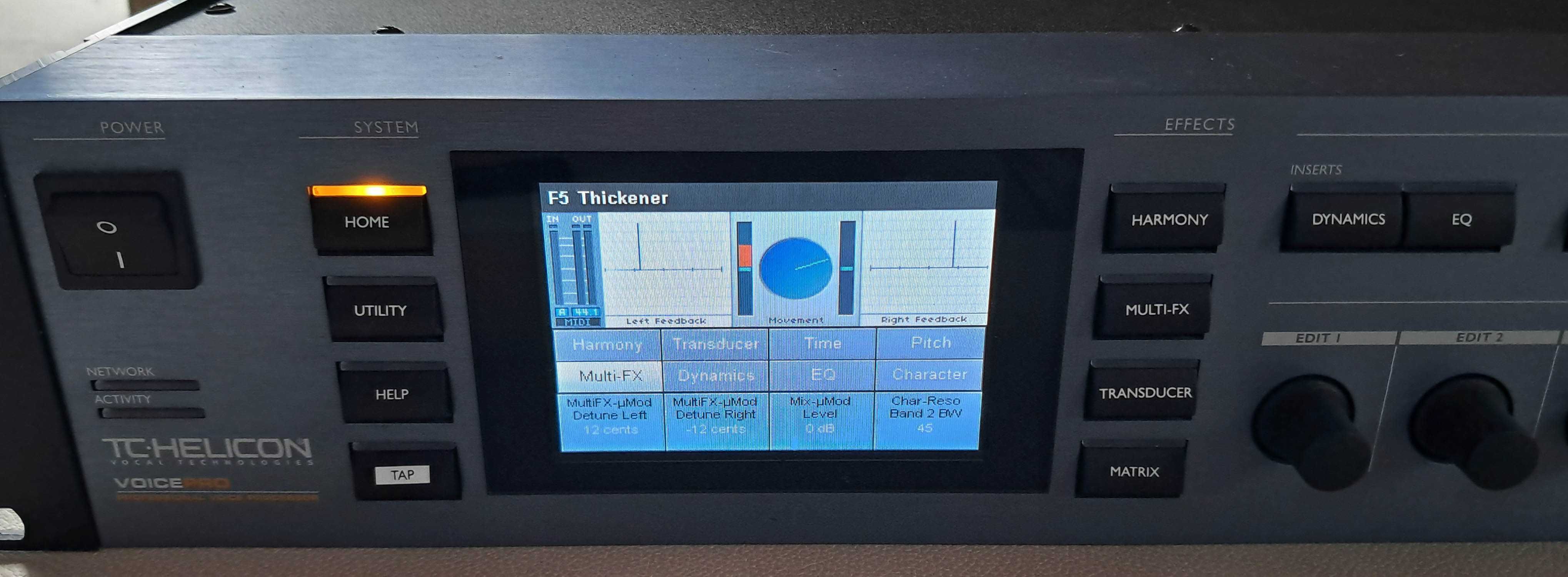 TC Helicon VoicePro Voice Pro Studio vocal multi effects procesor RACK