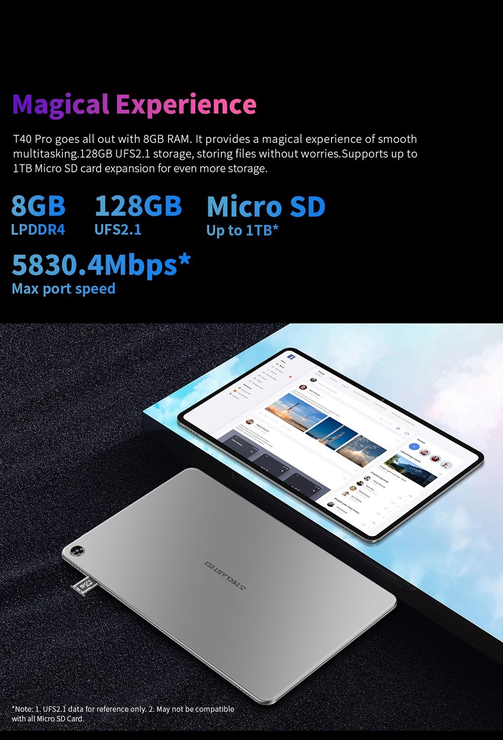 Teclast t50 11" 2K екран 8/128гб