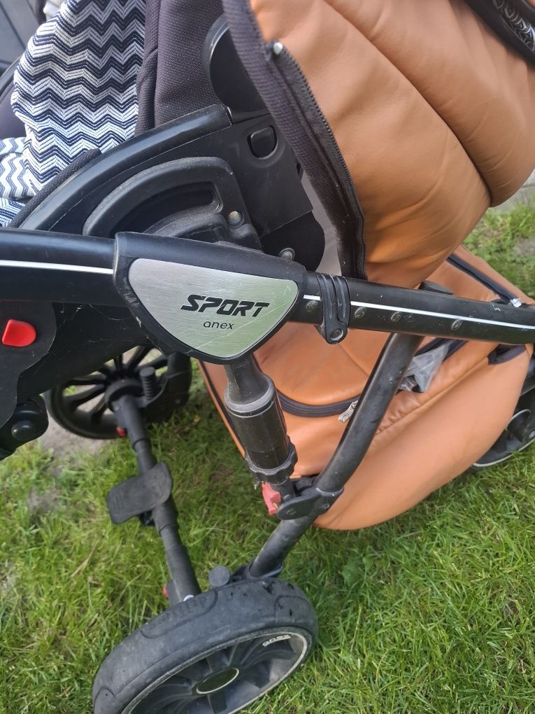 Wózek Anex Sport spacerówka plus gondola.