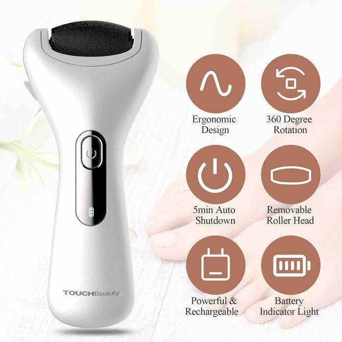 TOUCHBeauty - Pilnik elektryczny do stóp pięt tarka frezarka USB