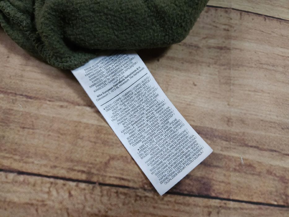 NIKE Spodnie Dresowe Męskie Zielone Logowane r. S